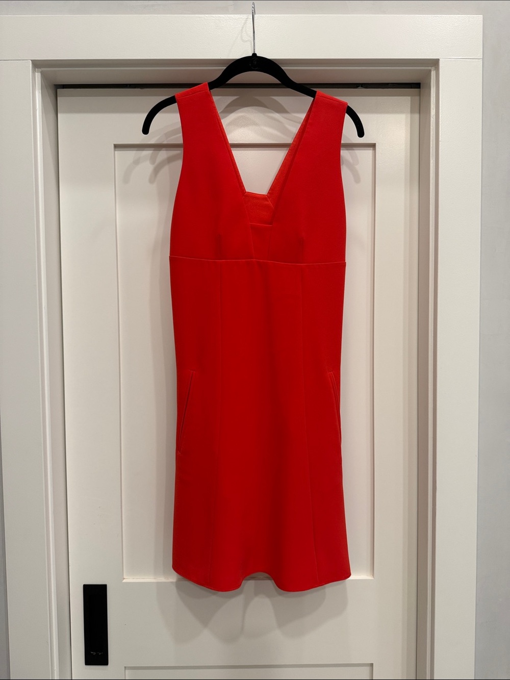 T by Alexander Wang Red V-Neck Mini Dress